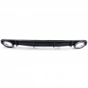 DIFFUSEUR SPORT NOIR PACK SPORT AVEC DOUBLE SORTIE POUR AUDI A6 4G 2014-2018 (06154)