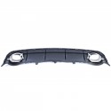 DIFFUSEUR SPORT NOIR PACK SPORT AVEC DOUBLE SORTIE POUR AUDI A6 4G 2014-2018 (06154)