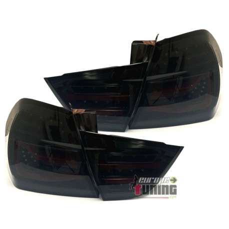 FEUX NOIRS FULL LEDS CLIGNOTANTS DYNAMIQUES BMW SERIE 3 E90 BERLINE LCI 2008-2012 (06158)