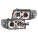 PHARES AVANTS FEUX LED ANNEAUX ANGEL EYES AVEC CLIGNOTANTS VW POLO 6N (12277)