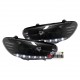 PHARES AVANTS NOIRS FEUX LED DEVIL EYES VW VOLKSWAGEN SCIROCCO 08-14 (00639)