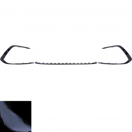 BANDEAUX GARNITURES DE PARECHOC AVANT NOIRES BRILLANTES VW GOLF 8 GTI GTD R-LINE (06164)