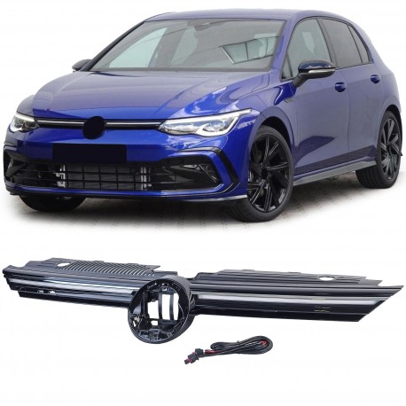 CALANDRE LUMINEUSE LED BANDE CHROM VOLKSWAGEN VW GOLF 8 (06166)