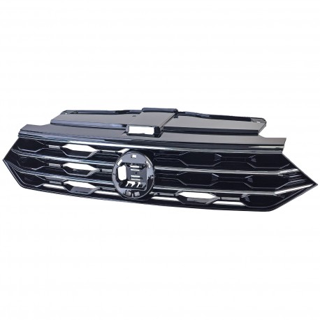 GRILLE CALANDRE SPORT NOIRE ET CHROME VW VOLKSWAGEN T-ROC 2017-2022 (06171)