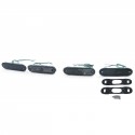 4 REFLECTEURS LATERAUX FUMES A AMPOULES POUR MAZDA MX5 (04462)