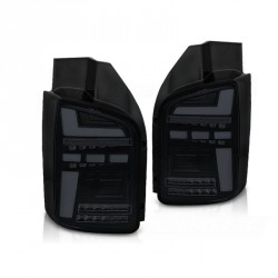 FEUX ROUGES NOIRS LEDS DYNAMIQUES VW T5 BUS TRANSPORTEUR COFFRE 2 PORTES 2003-2009 (06188)