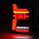FEUX ROUGES NOIRS LEDS DYNAMIQUES VW T5 BUS TRANSPORTEUR COFFRE 2 PORTES 2003-2009 (06188)