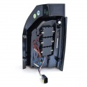 FEUX ROUGES NOIRS LEDS DYNAMIQUES VW T5 BUS TRANSPORTEUR COFFRE 2 PORTES 2003-2009 (06188)