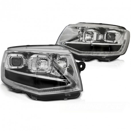 PHARES NOIRS FEUX DE JOUR CLIGNOTANTS LED DYNAMIQUES VW T6 2015-2019 (06207)