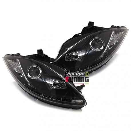 PHARES DIURNES DE JOUR SEAT LEON NOIRS (03380)