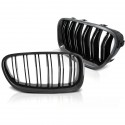 CALANDRES SPORT NOIR BRILLANT DOUBLES LAMES BMW SERIE 5 F10 et F11 (05129)
