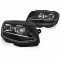 PHARES NOIRS FEUX DE JOUR CLIGNOTANTS LED DYNAMIQUES VW T6 2015-2019 (06207)