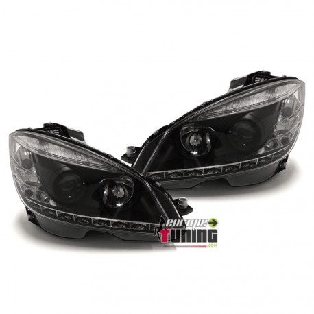 PHARES DIURNES DRLMECREDES W204  NOIRS  (02127)