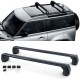 BARRES DE TOIT ALUMINIUM NOIR LAND ROVER DEFENDER  APRES 2019 (06316)