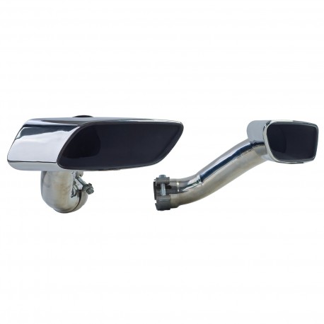2 SORTIES ECHAPPEMENT CHROM SPORT PACK M POUR BMW X6 E71 30d 40d (06317)