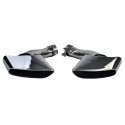 2 SORTIES ECHAPPEMENT CHROM SPORT PACK M POUR BMW X6 E71 30d 40d (06317)