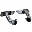 2 SORTIES ECHAPPEMENT CHROM SPORT PACK M POUR BMW X6 E71 30d 40d (06317)