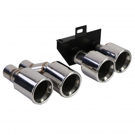 DIFFUSEUR SPORT DUPLEX AVEC SORTIE FACTICE NOIR BMW SERIE 5 F10 F11 520 523 525 528 530 (06326)