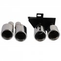 DIFFUSEUR SPORT DUPLEX AVEC SORTIE FACTICE NOIR BMW SERIE 5 F10 F11 520 523 525 528 530 (06326)