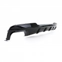 DIFFUSEUR SPORT DUPLEX AVEC SORTIES FACTICES NOIR BMW SERIE 5 F10 F11 520 523 525 528 530 (06327)