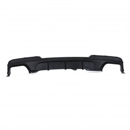 DIFFUSEUR SPORT DUPLEX AVEC SORTIES FACTICES NOIR BMW SERIE 5 F10 F11 520 523 525 528 530 (06327)