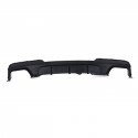 DIFFUSEUR SPORT DUPLEX AVEC SORTIES FACTICES NOIR BMW SERIE 5 F10 F11 520 523 525 528 530 (06327)