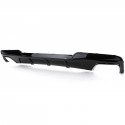 DIFFUSEUR SPORT DUPLEX AVEC SORTIES FACTICES NOIR BMW SERIE 5 F10 F11 520 523 525 528 530 (06327)