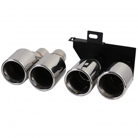 DIFFUSEUR SPORT DUPLEX AVEC SORTIES FACTICES NOIR BMW SERIE 5 F10 F11 520 523 525 528 530 (06327)