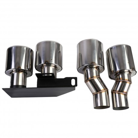 DIFFUSEUR SPORT DUPLEX AVEC SORTIES FACTICES NOIR BMW SERIE 5 F10 F11 520 523 525 528 530 (06327)