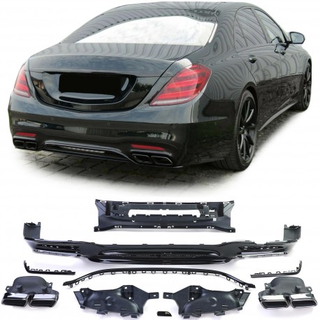 DIFFUSEUR SPORT DOUBLE SORTIES MERCEDES CLASSE S W222 17-20 (06328)