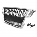 CALANDRE SPORT NOIRE ET SILVER LIGNE RS5 AUDI A5 S5 8T 8F 2007-2011 (06339)