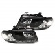 PHARES DEVIL EYES NOIRS FEUX BANDES LED AUDI A4 B5 1998-2001 (13504)