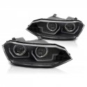 PHARES NOIRS FEUX CLIGNOTANTS SEQUENTIELS VW POLO 6 AW 2G 2017-2021 (05747)