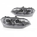 PHARES NOIRS FEUX CLIGNOTANTS SEQUENTIELS VW POLO 6 AW 2G 2017-2021 (05747)