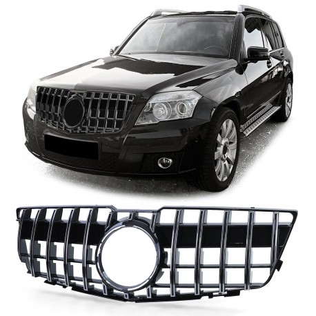 CALANDRE PANAMERICANA AMG GTR NOIR CHROMEE MERCEDES GLK 204 PH1 2008-2012 (Z06393)