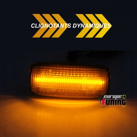 REPETITEURS CLIGNOTANTS NOIRS LED SEQUENTIELS CHRYSLER / JEEP PATRIOT/ GRAND CHEROKEE (05815)