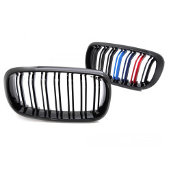 CALANDRES DOUBLE LAMES TRICOLOR MOTORSPORT BMW X5 X6 2013-2019 (06418)