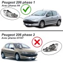 PHARES ANGEL EYES NOIRS PEUGEOT 206 (11043)