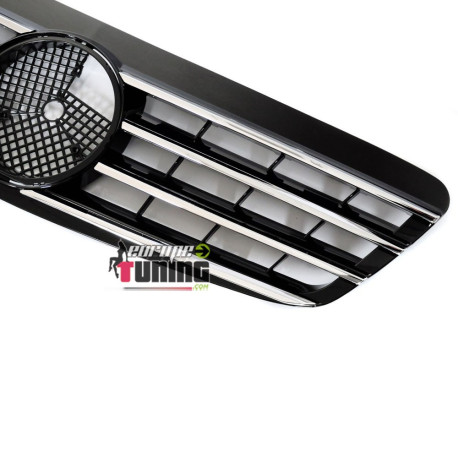 CALANDRE NOIRE CHROME SPORT LIGNE CL MERCEDES CLASSE S W220 1998-2002 (06421)