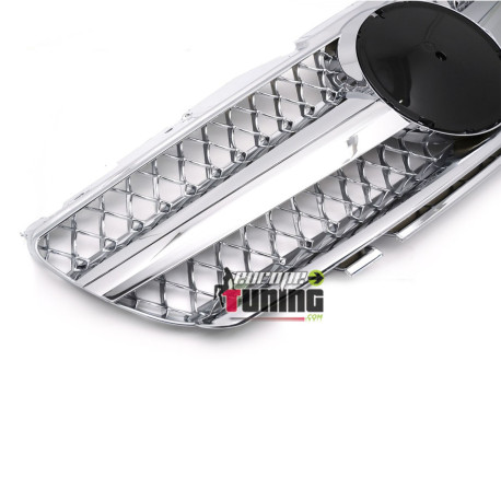 CALANDRE SPORT NOIRE ET CHROME MERCEDES SL R230 2006-2008 (06423)