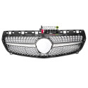 CALANDRE GRILLE DIAMANT NOIRE ET CHROME LIGNE GT-R MERCEDES CLASSE A W176 2012-2015 (06432)