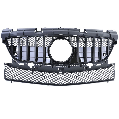 CALANDRE FULL BLACK GRILLAGEE PANAMERICANA AMG GT MERCEDES SLK R172 2011-2015 (06449)