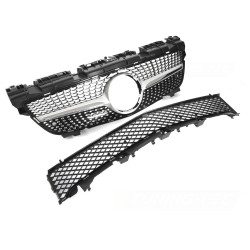 CALANDRE SILVER CHROME DIAMANT AMG GT MERCEDES SLK R172 2011-2015 (06452)