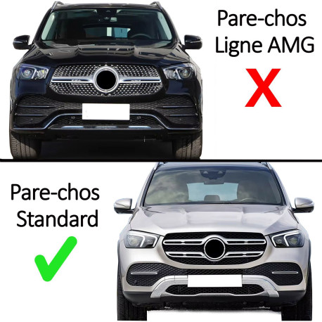 CALANDRE PANAMERICANA GT NOIR CHROME MERCEDES GLE 167 2018-2023 (06470)