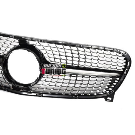 CALANDRE DIAMANT LIGNE AMG NOIR CHROME MERCEDES GLA X156 2013-2016 (06474)