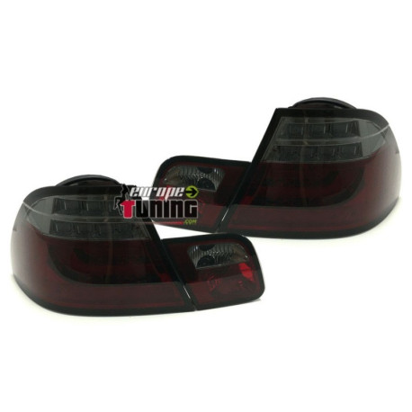 2 FEUX ROUGES NOIRS LED BAR BMW SERIE 3 E46 COUPE 1999-2003 (06480)