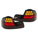 2 FEUX ROUGES NOIRS LED BAR BMW SERIE 3 E46 COUPE 1999-2003 (06480)
