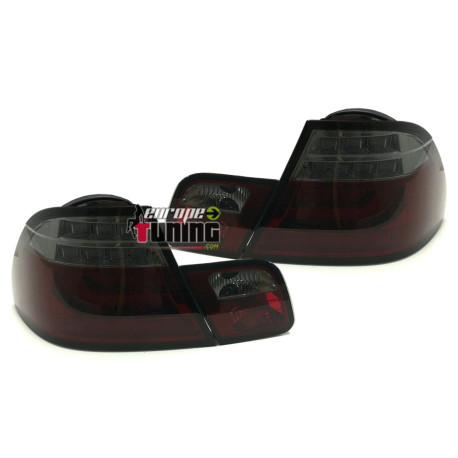 2 FEUX ROUGES NOIRS LED BAR BMW SERIE 3 E46 COUPE 1999-2003 (06480)