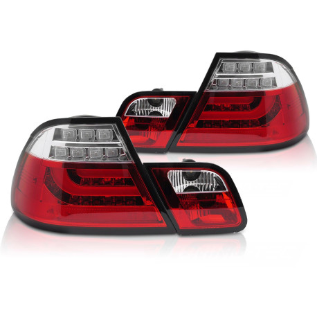 2 FEUX ROUGES NOIRS LED BAR BMW SERIE 3 E46 COUPE 1999-2003 (06479)