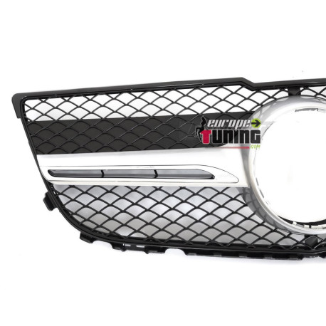 CALANDRE LIGNE AMG NOIR SILVER CHROME MERCEDES GLK 204 2012-2015 (06485)